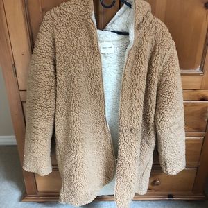 UO Silence + Noise Magnolia Cozy Reversible Coat